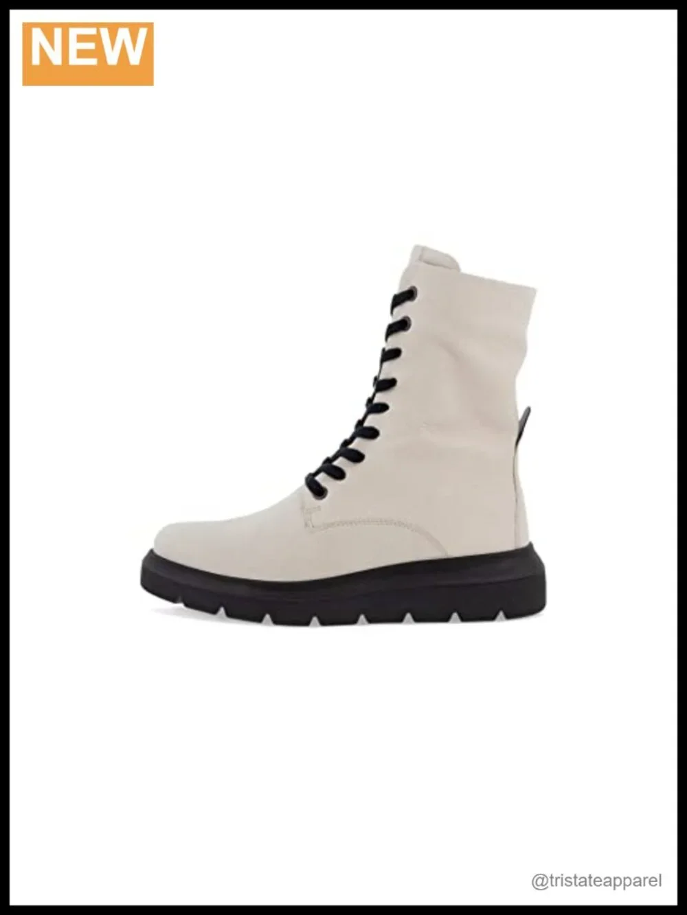 ECCO Women's Water-resistant Tall Boots Calf High Sherpa Fleece Lining Lace-up